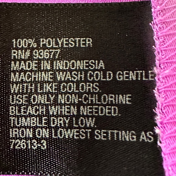 WORTHINGTON MEDIUM HONOLULU PURPLE BUTTON DOWN BLOUSE size Medium - Picture 4 of 5